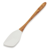 Staub White Olivewood & Silicone Spoon Spatula
