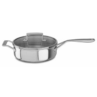 KitchenAid® Tri-Ply Stainless Steel Saute Pan with Lid