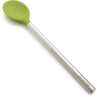 Sur La Table Green Silicone Spoon