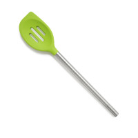 Sur La Table Green Silicone Slotted Spoon