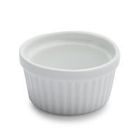 Sur La Table Porcelain Round Ramekin with Ribbed Sides