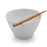 Rice Bowl with Bamboo Chopsticks