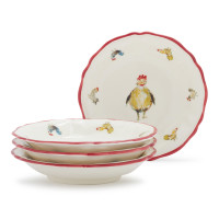 Jacques Pepin Collection Chickens Pasta Bowls