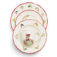 Jacques Pepin Collection 16-Piece Chickens Dinnerware Set
