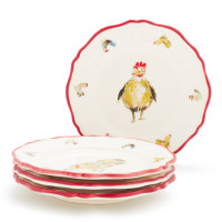 Jacques Pepin Collection Chickens Appetizer Plates