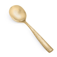 Fortessa Lucca Faceted Gold Bouillon Spoon