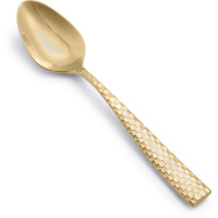 Fortessa Lucca Faceted Gold Serving Spoon