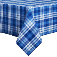 Blue Check Tablecloth