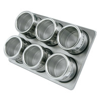 Mastrad Set of 6 Spice Jars with Stand