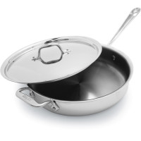 All-Clad Covered Stainless Steel Saute Pan