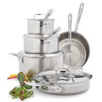 All-Clad D5 Brushed Stainless Steel 10-Piece Set