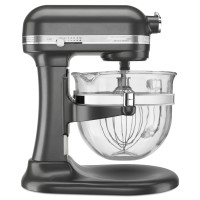 KitchenAid 6500 Series Candy Apple Red Stand Mixer with Glass Bowl