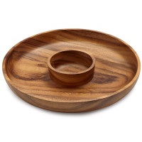 Acacia Wood Chip and Dip Platter