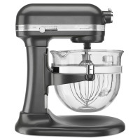 KitchenAid 6500 Series Slate Stand Mixer with Glass Bowl