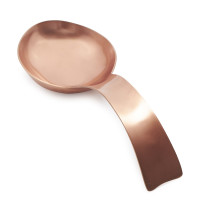 Brushed Stainless Steel Copper-Plated Spoon Rest