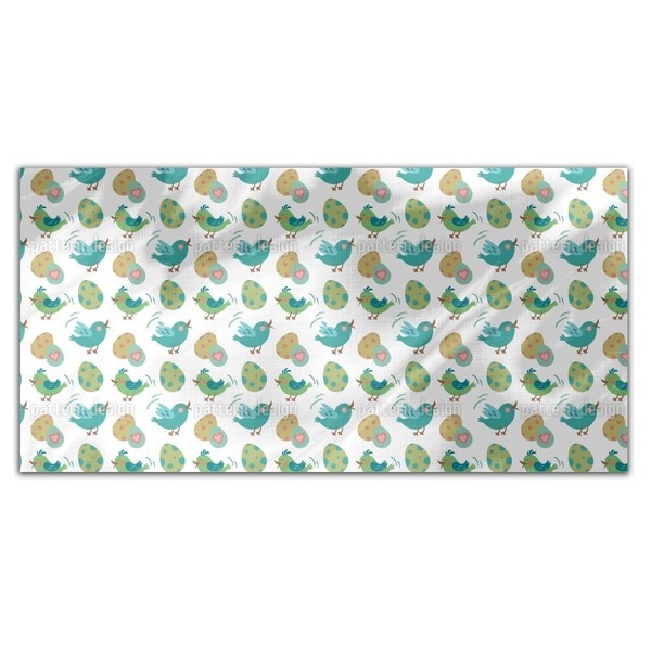 Sweet Easter Eggs and birds Rectangle Tablecloth