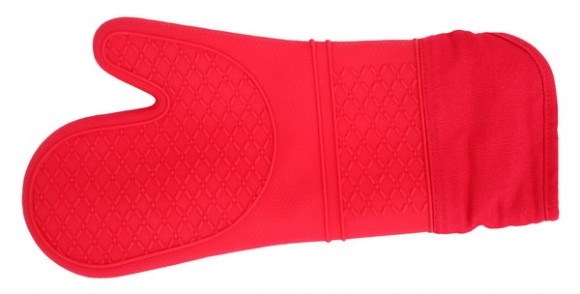 Oven glove red silicone